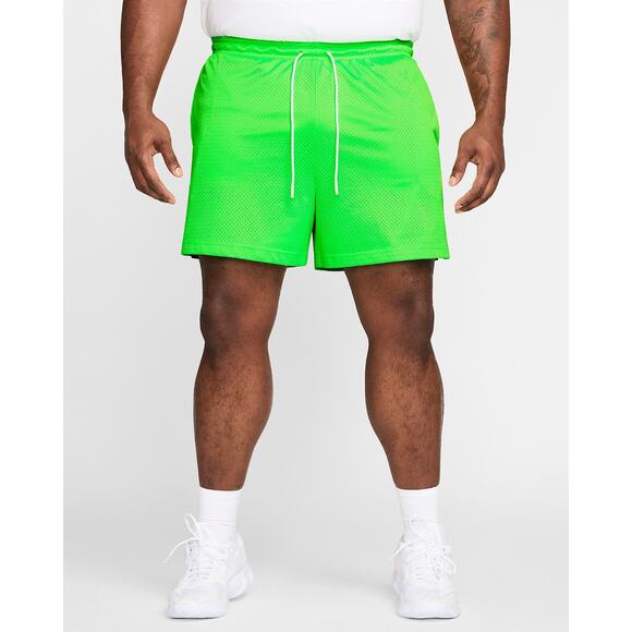 Nike Mens Size S Dri FIT 5" Mesh Basketball Shorts Pockets Neon Green HV1880 398 - Picture 7 of 15